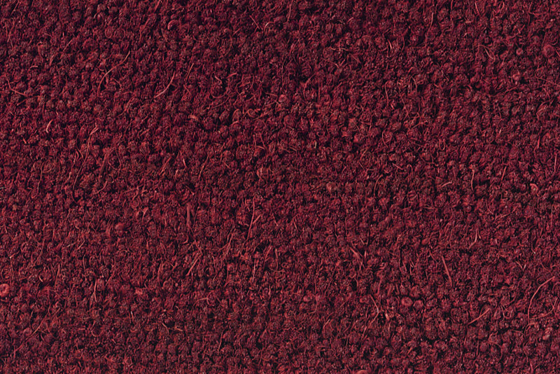 Kokosmat rood, close up, detail