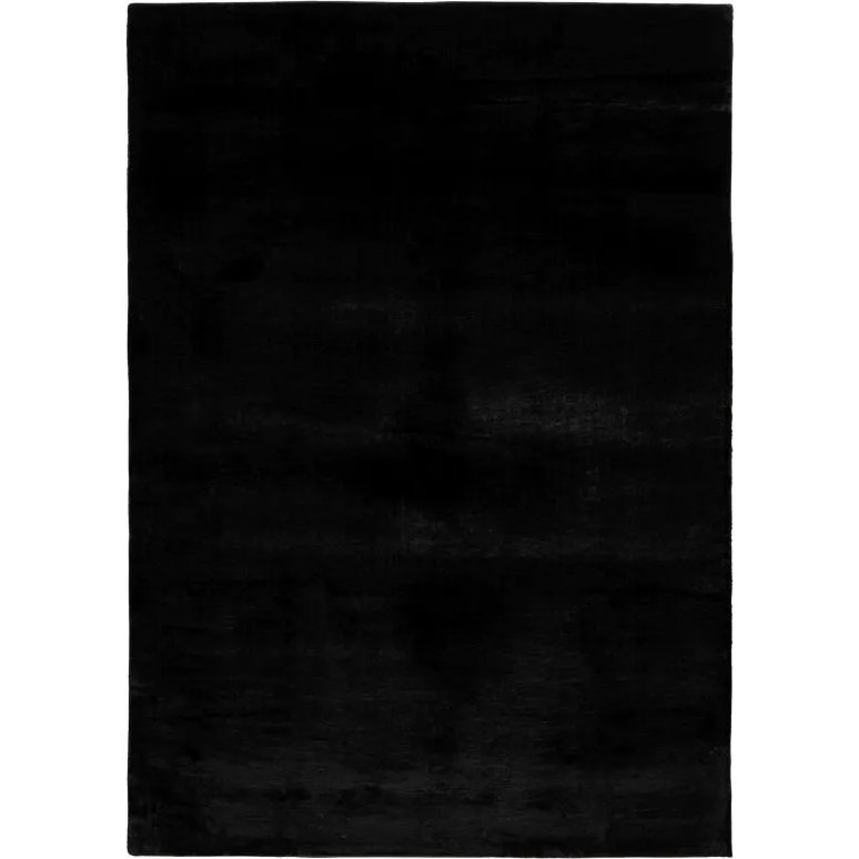 Vloerkleed Berlin black bovenaanzicht