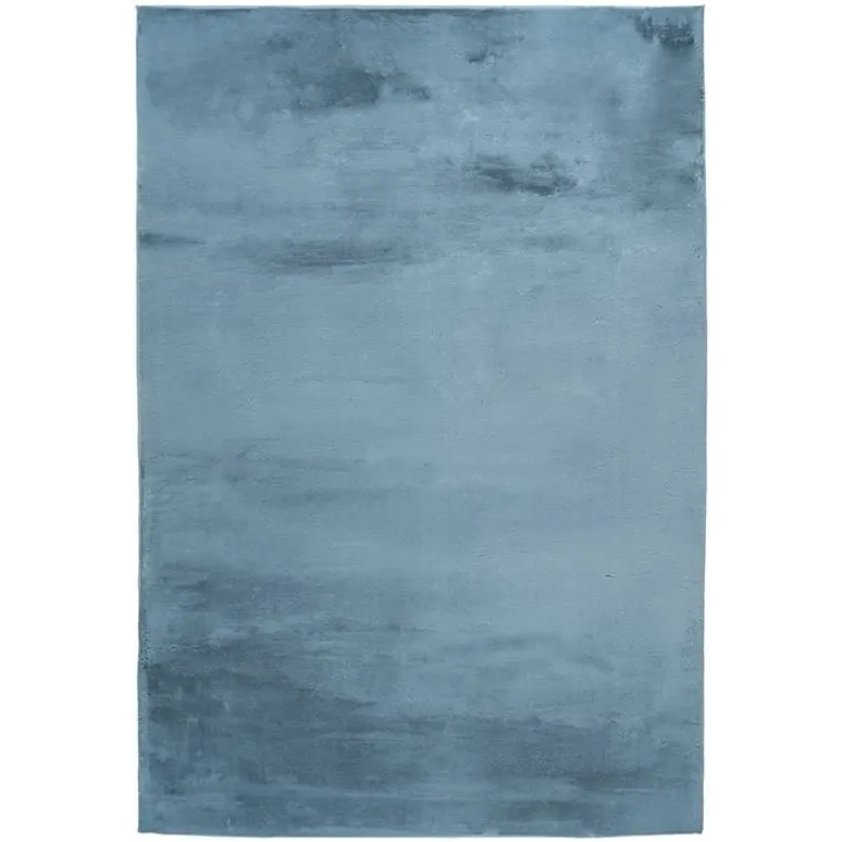 Vloerkleed Berlin pastel blauw bovenaanzicht