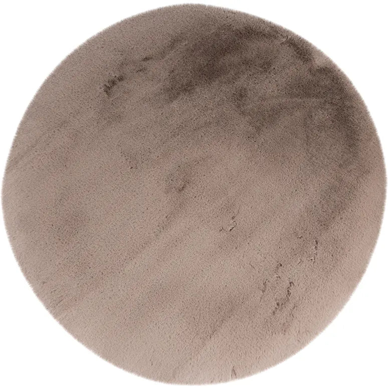 Vloerkleed Fuse taupe rond