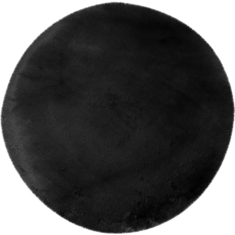 Vloerkleed Fuse zwart rond