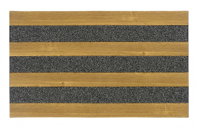 Deurmat Outdoor Wood bruin, productafbeelding