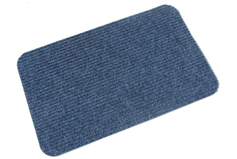 Deurmat ribmat blauw