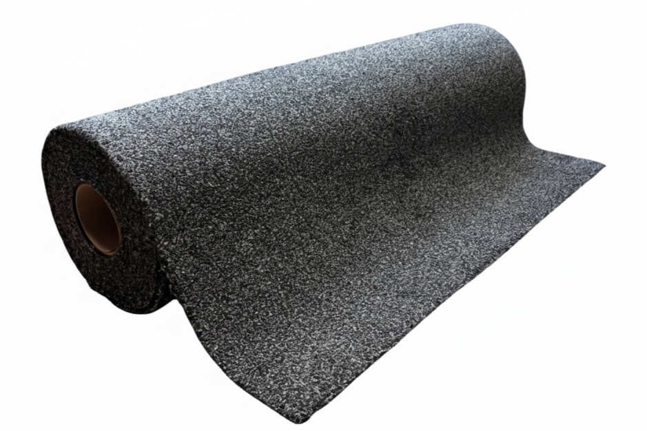 Droogloopmat op maat premium grijs op rol