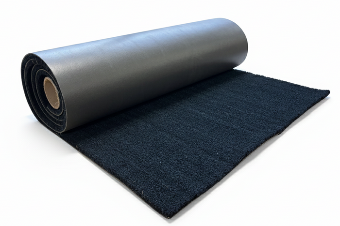 Kokosmat blauw op rol