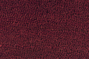 Kokosmat rood, close up, detail