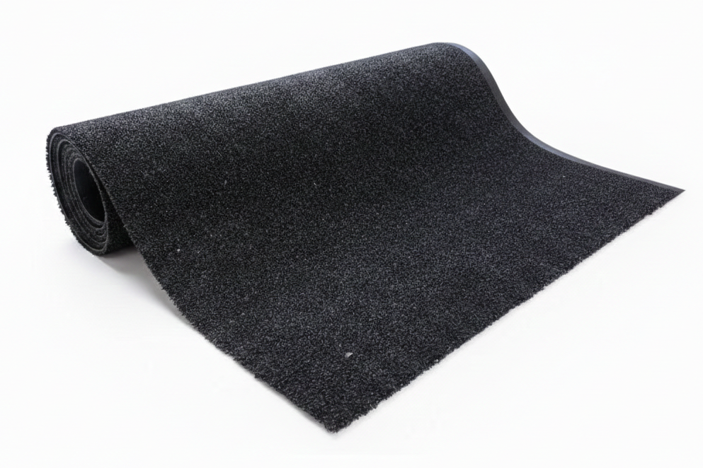Schoonloopmat Elite zwart op rol