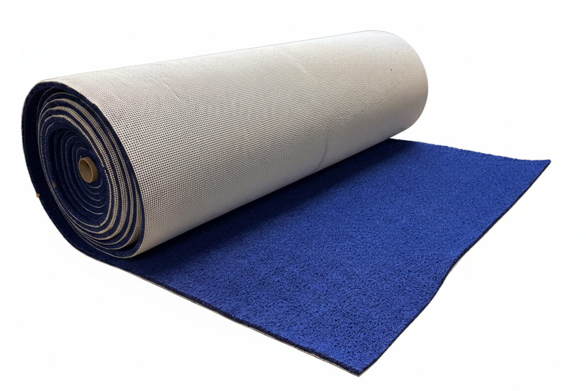 Spaghettimat op maat blauw