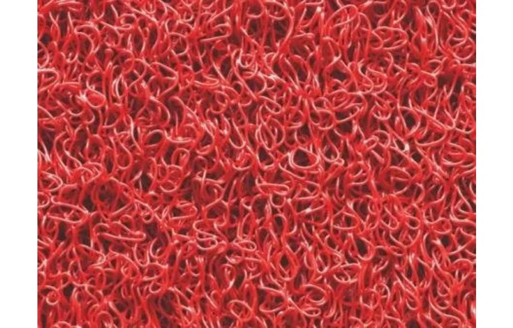 Spaghettimat rood, detail