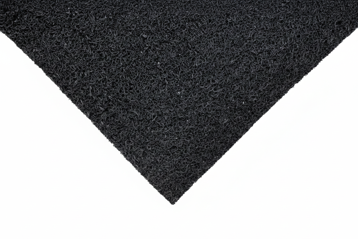 Spaghettimat zwart detail