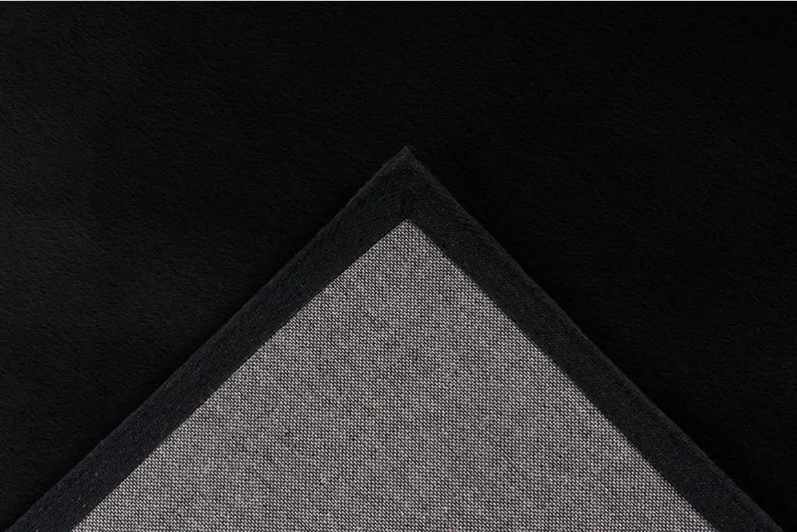 Vloerkleed Berlin black onderkant