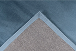 Vloerkleed Berlin pastel blauw onderkant