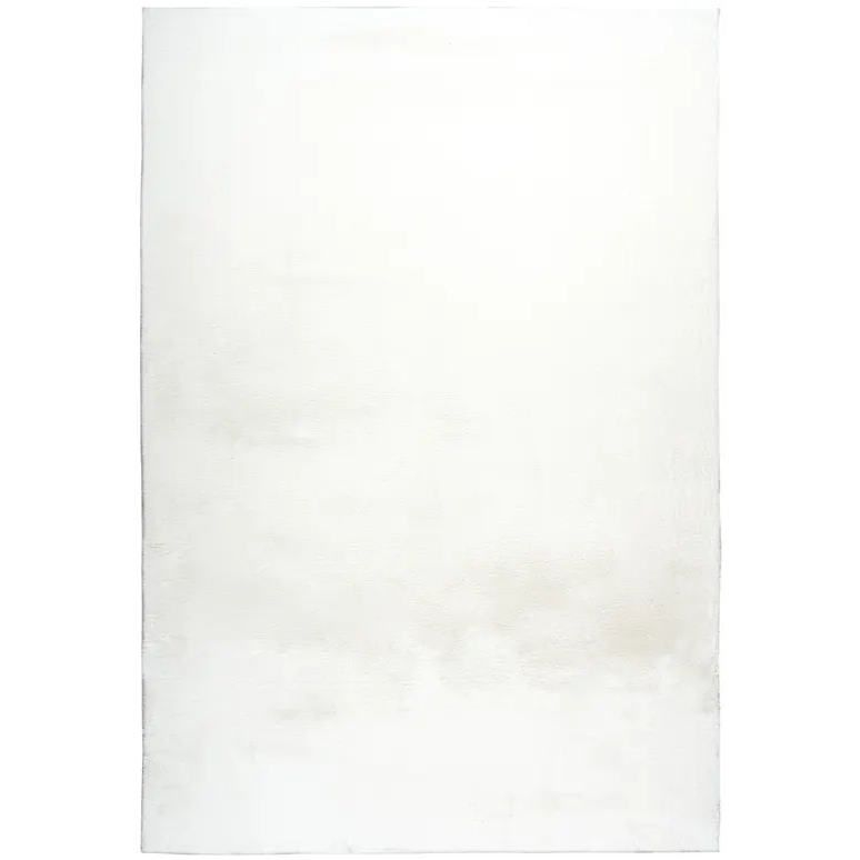 Vloerkleed Berlin wit bovenaanzicht