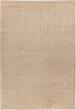 Vloerkleed Japandi beige, bovenaanzicht