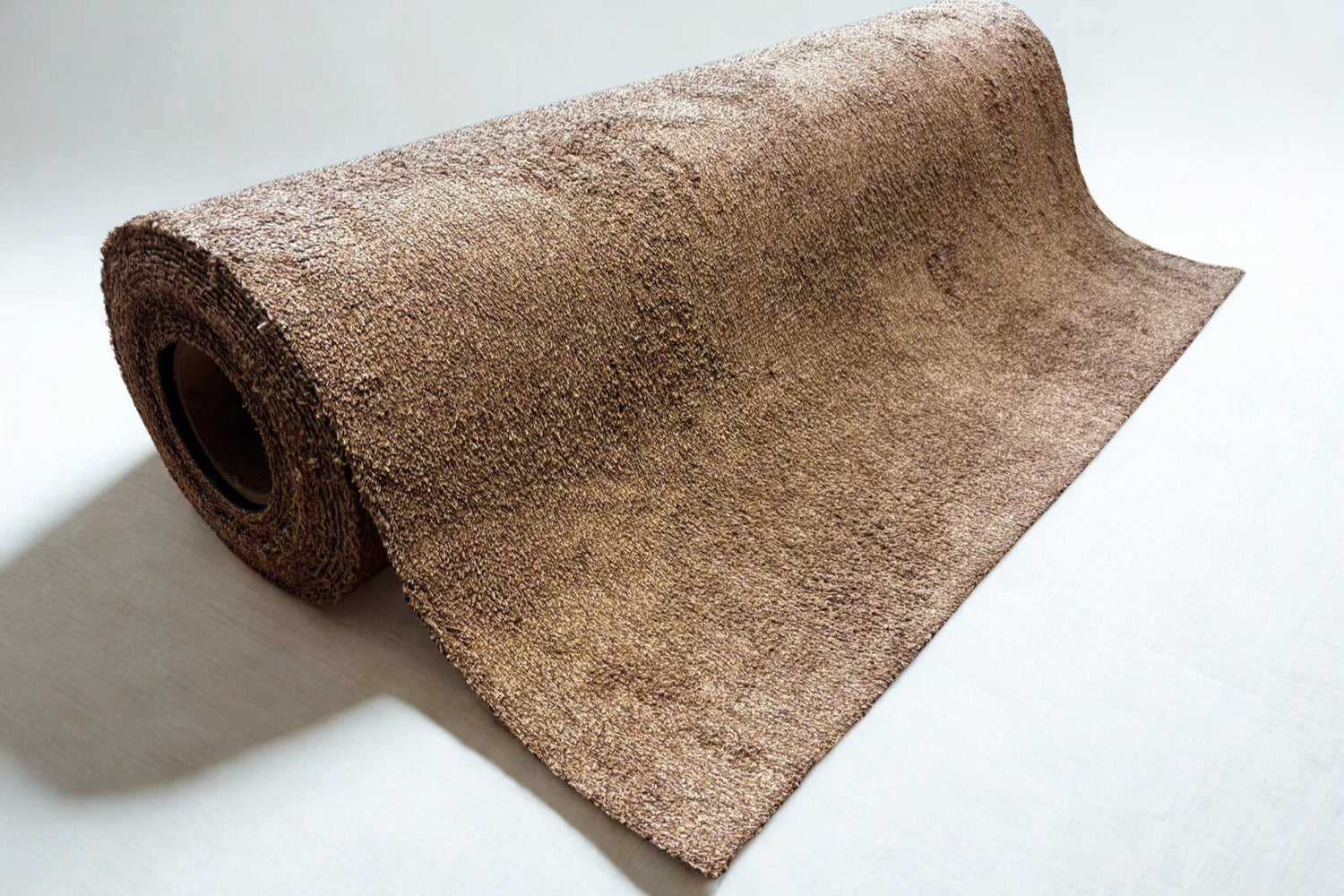 Weekmakervrije droogloopmat op maat beige op rol