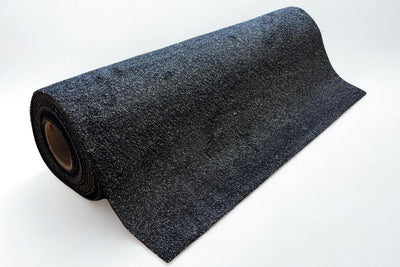 Weekmakervrije droogloopmat op maat zwart op rol